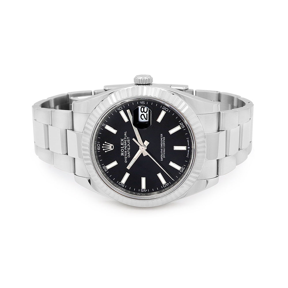 41mm Datejust Watch. Black Dial