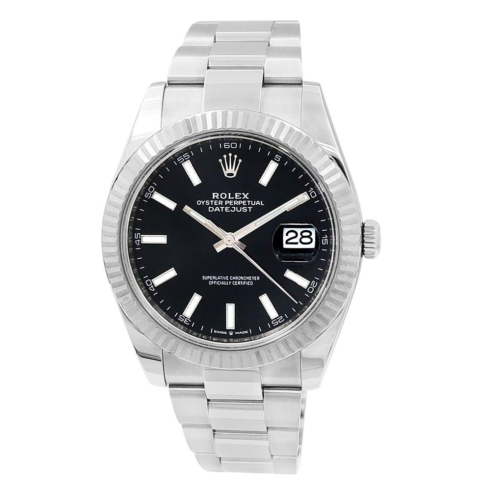 41mm Datejust Watch. Black Dial