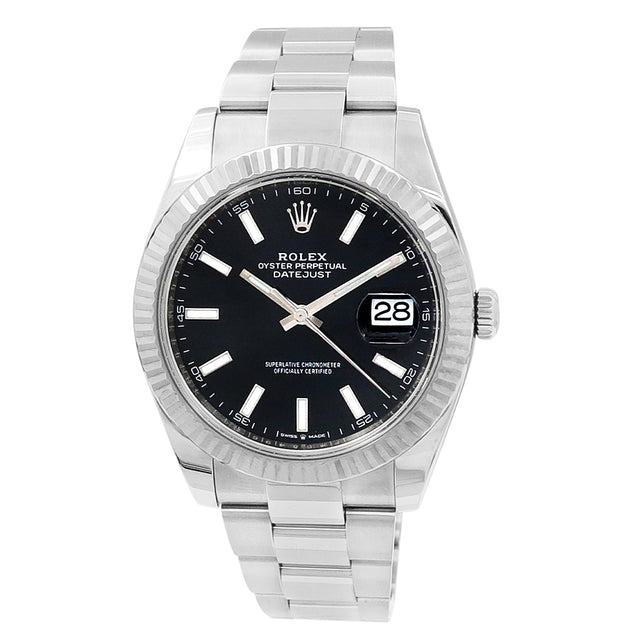 41mm Datejust Watch. Black Dial
