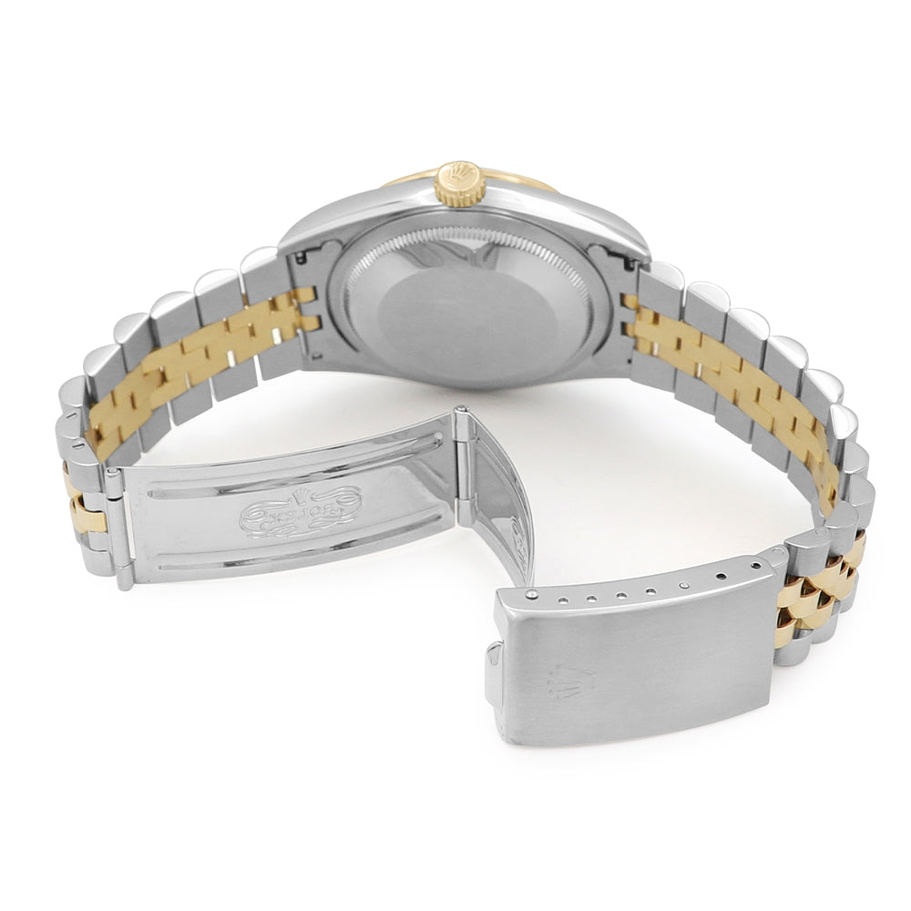 36mm Rolex Stainless Steel And 18k Yellow Gold Datejust Watch