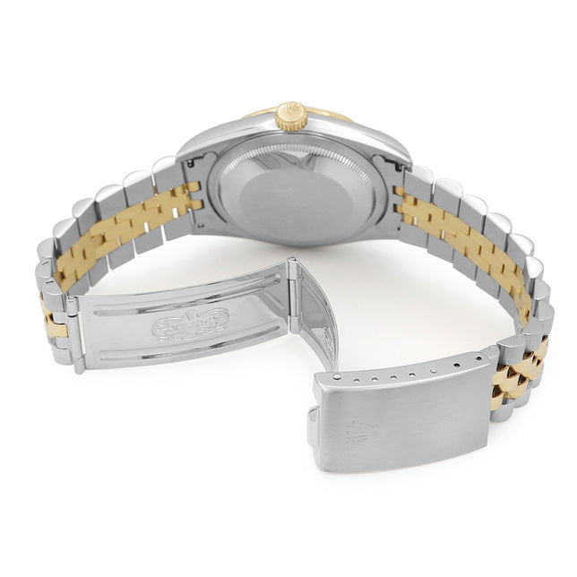 36mm Rolex Stainless Steel And 18k Yellow Gold Datejust Watch