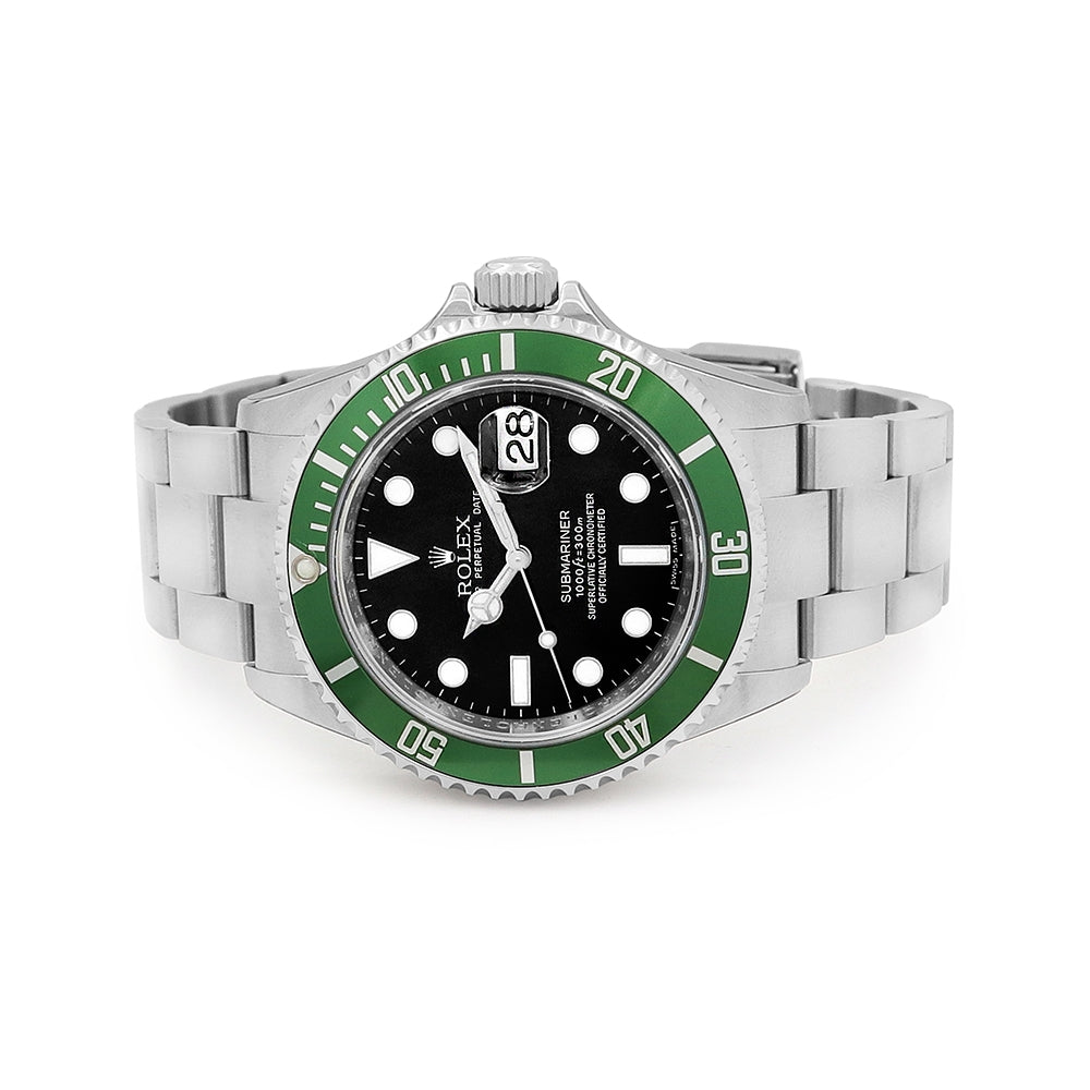 40mm Rolex Stainless Steel Submariner "Kermit"  Watch Unworn