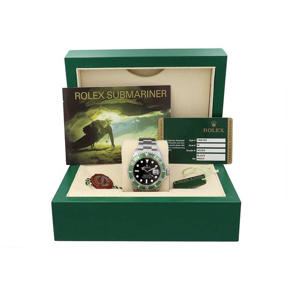 40mm Rolex Stainless Steel Submariner "Kermit"  Watch Unworn