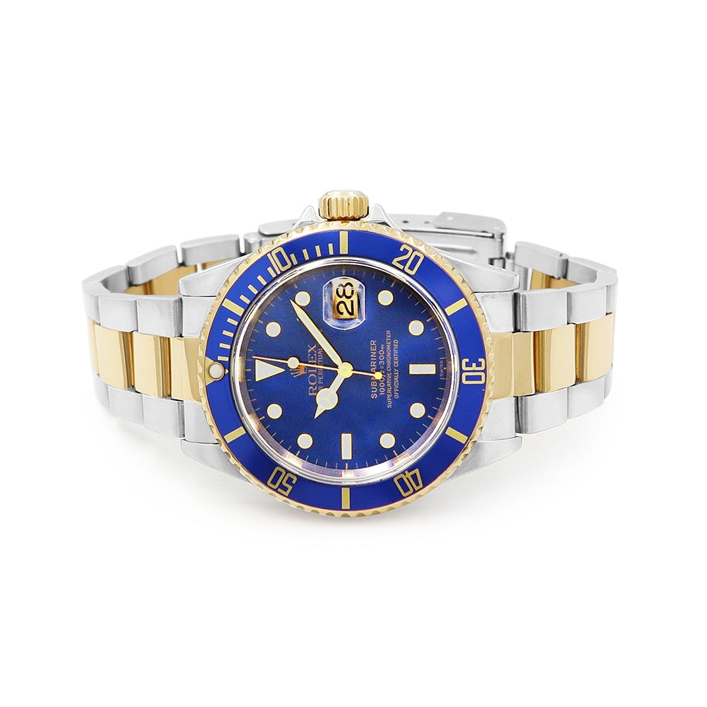 40mm Rolex 18k Yellow Gold And Stainless Steel Submariner Watch