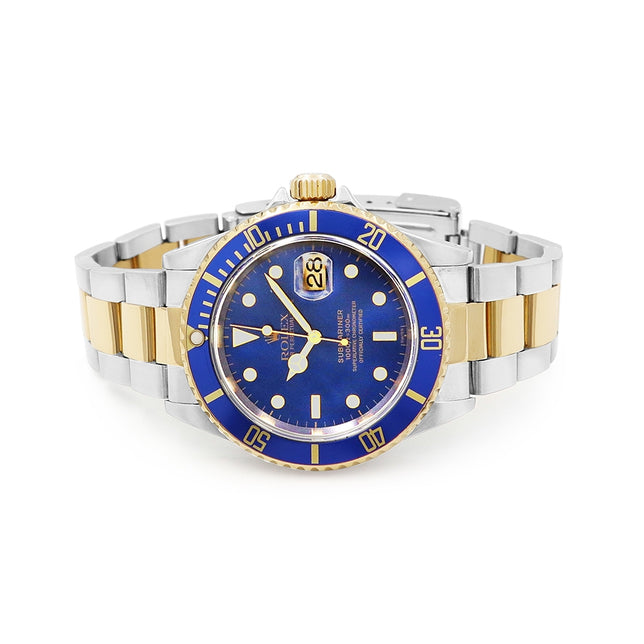 40mm Rolex 18k Yellow Gold And Stainless Steel Submariner Watch
