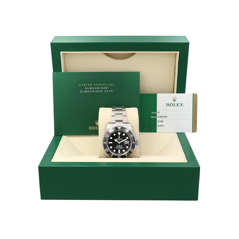 40mm Stainless Steel Oyster Perpetual Submariner Watch