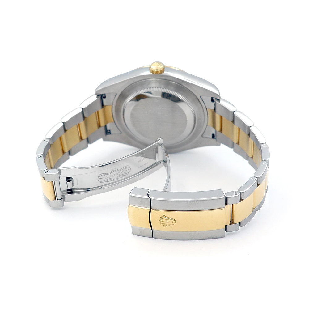 41mm Rolex 18k Yellow Gold and Stainless Steel Oyster Perpetual Datejust II Watch
