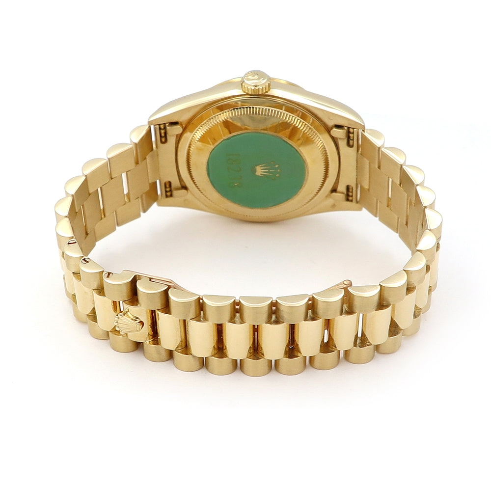 36mm Rolex 18k Yellow Gold Oyster Perpetual Daydate Watch