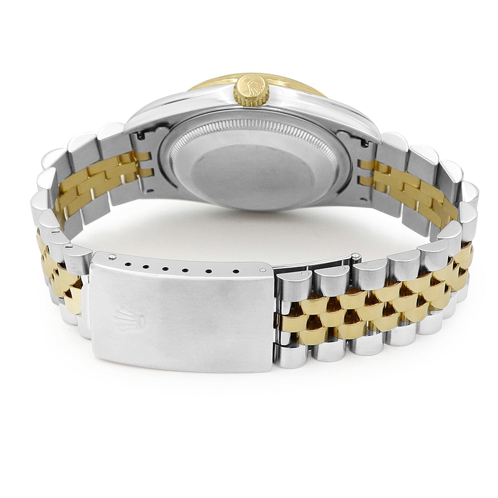 36mm Rolex 18k Yellow Gold And Stainless Steel Datejust Watch