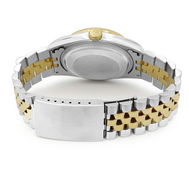36mm Rolex 18k Yellow Gold And Stainless Steel Datejust Watch