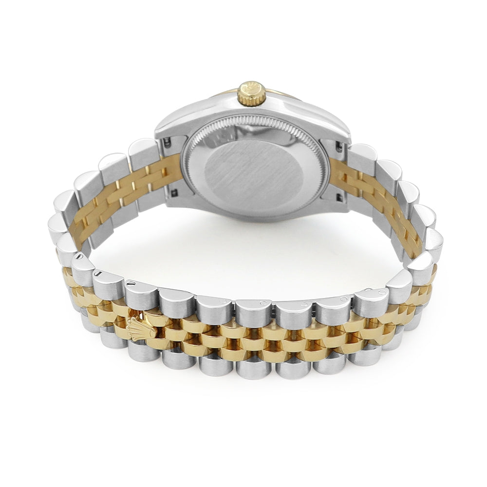 31mm Rolex 18k Yellow Gold And Stainless Steel Datejust Watch.
