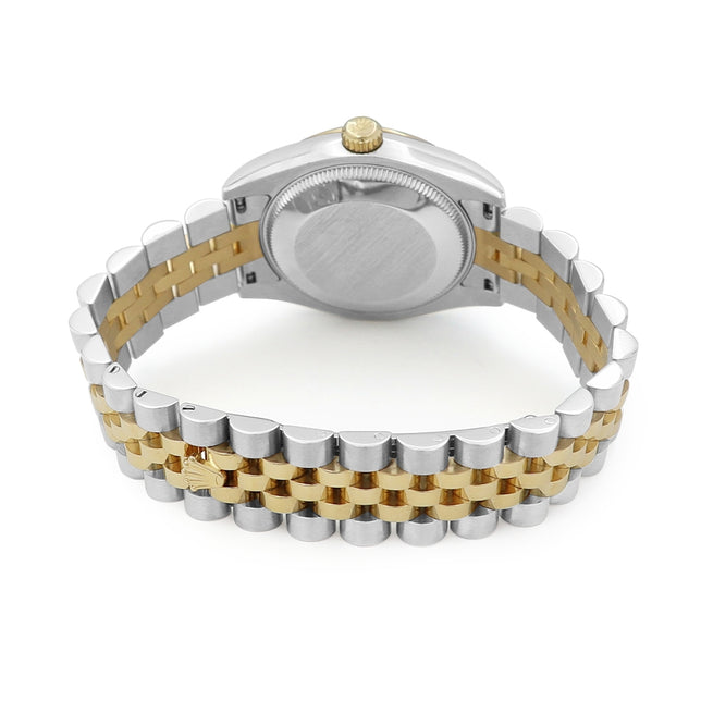 31mm Rolex 18k Yellow Gold And Stainless Steel Datejust Watch.