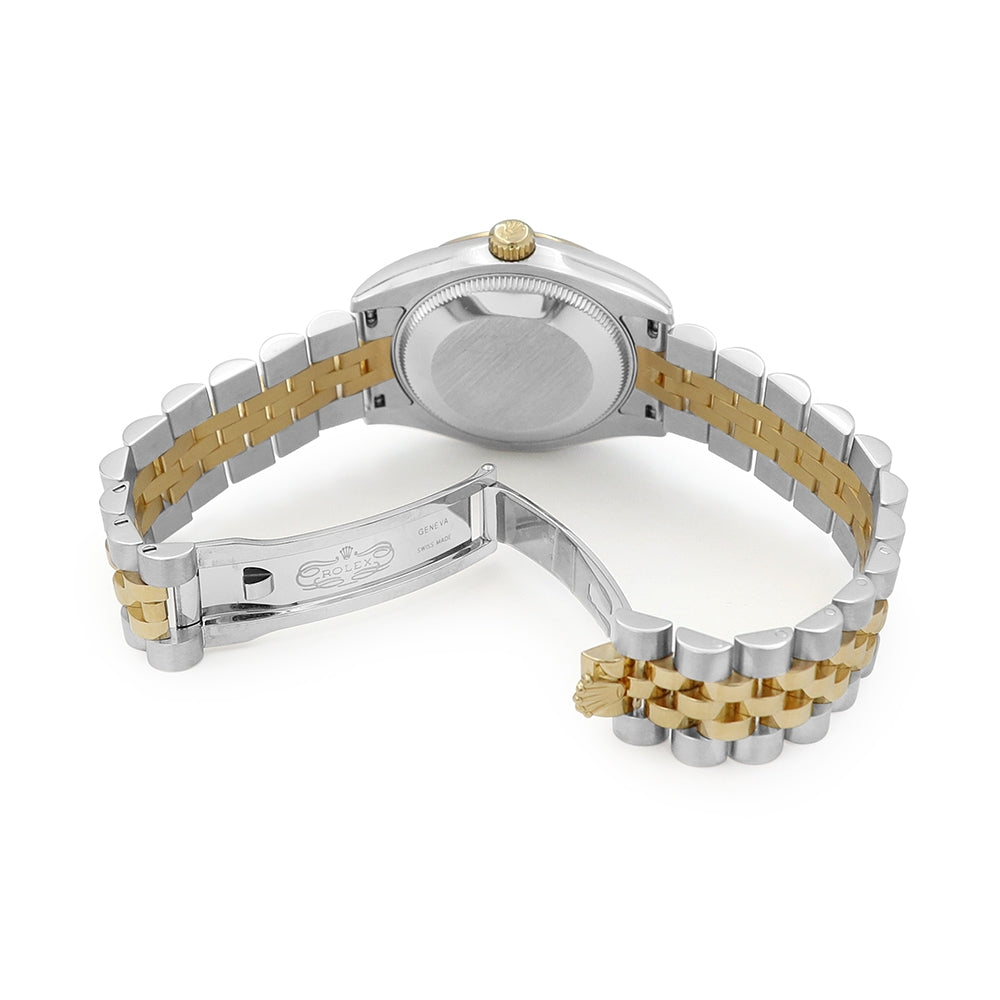 31mm Rolex 18k Yellow Gold And Stainless Steel Datejust Watch.