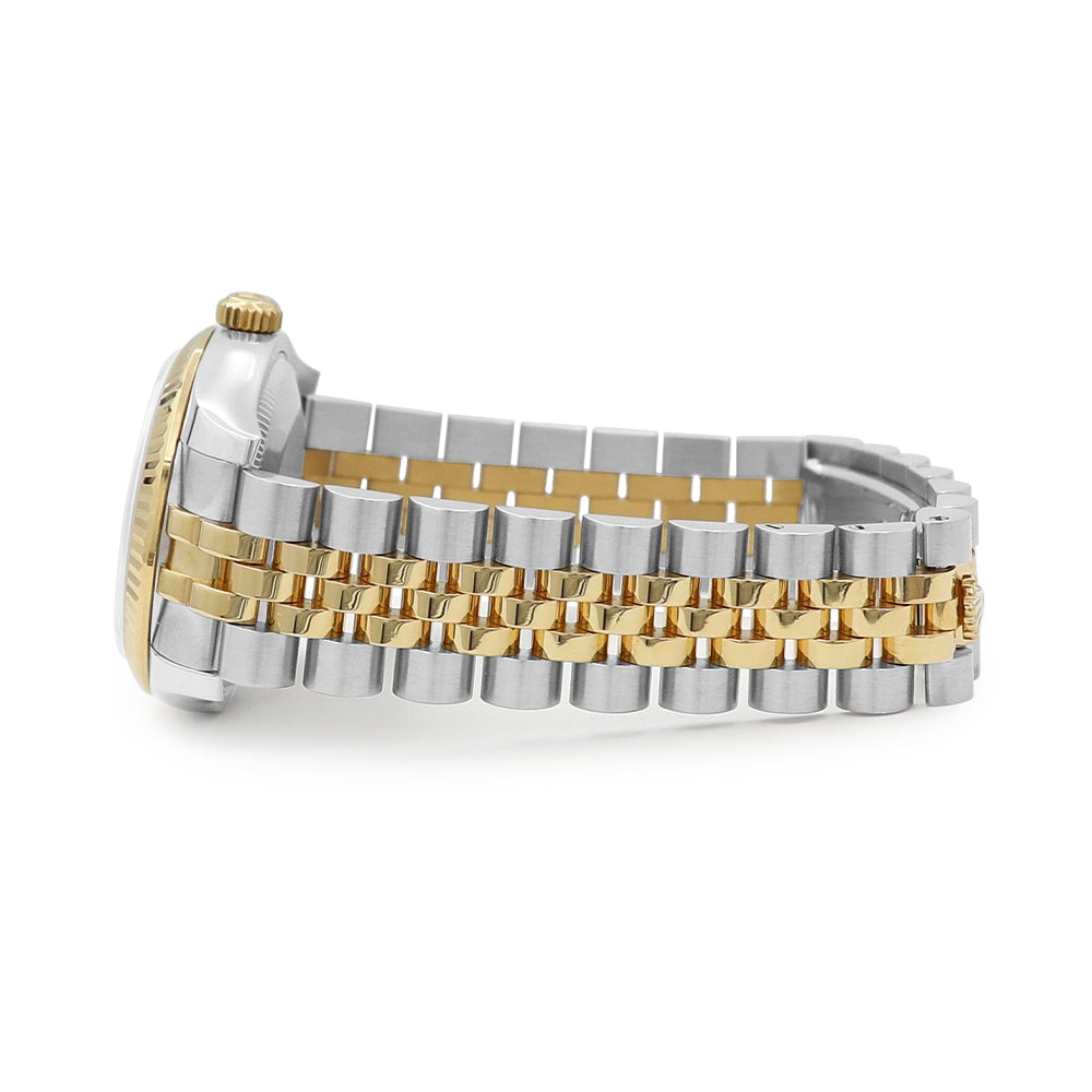 31mm Rolex 18k Yellow Gold And Stainless Steel Datejust Watch.