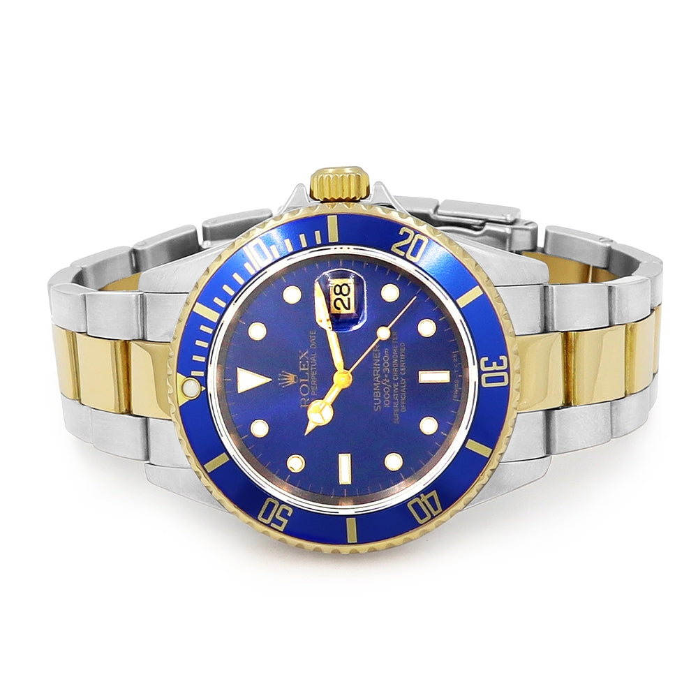 40mm Two tone Submariner Blue Dial Watch