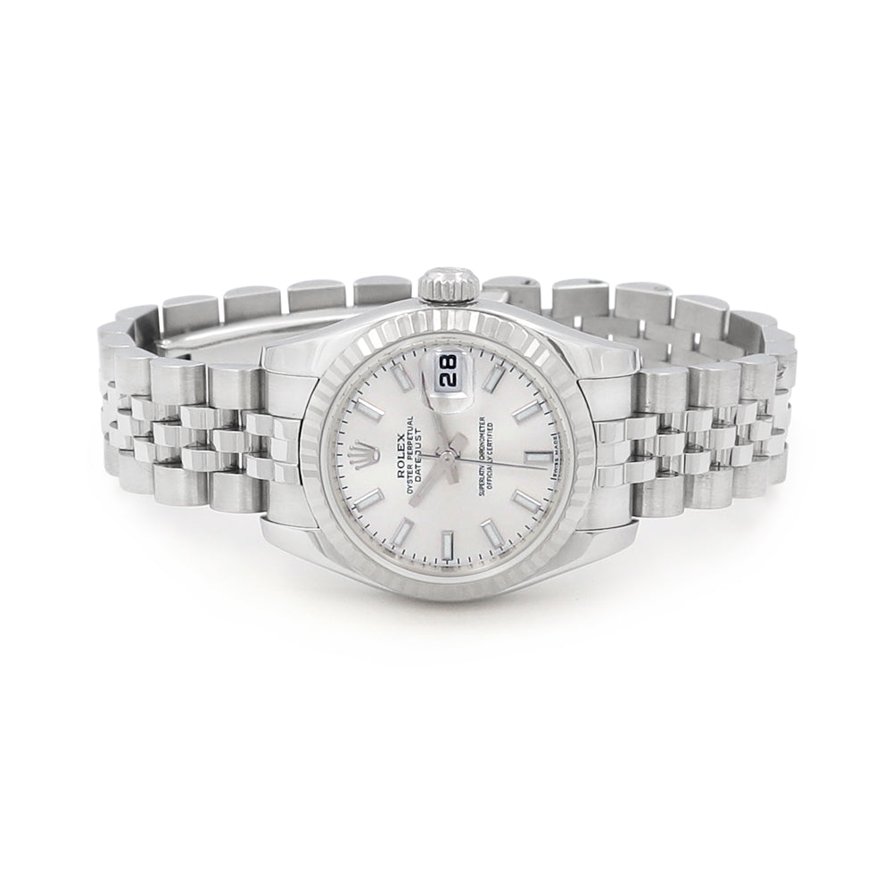 26mm Rolex Stainless Steel Datejust Watch Hidden Clasp