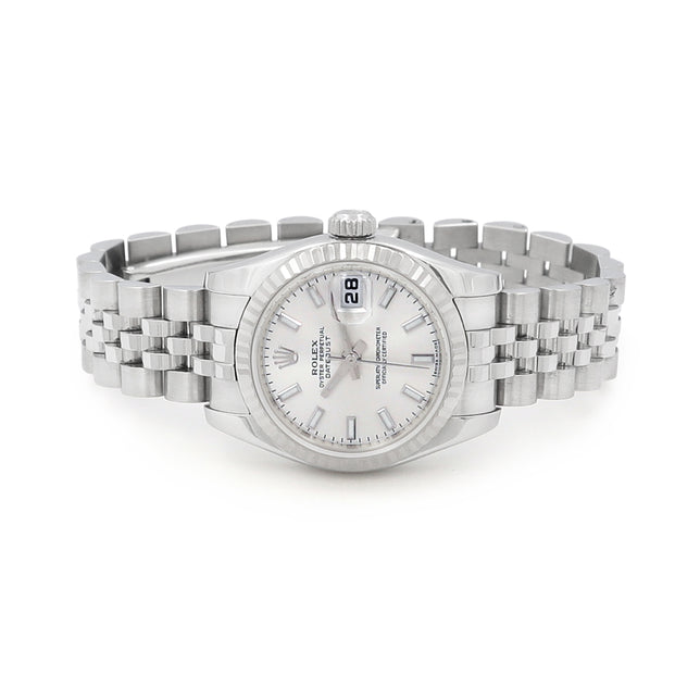 26mm Rolex Stainless Steel Datejust Watch Hidden Clasp