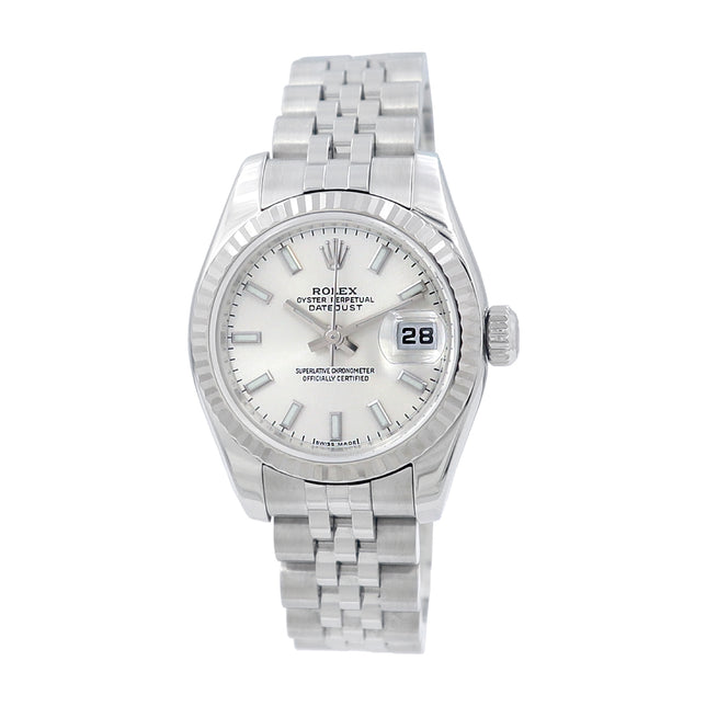 26mm Rolex Stainless Steel Datejust Watch Hidden Clasp