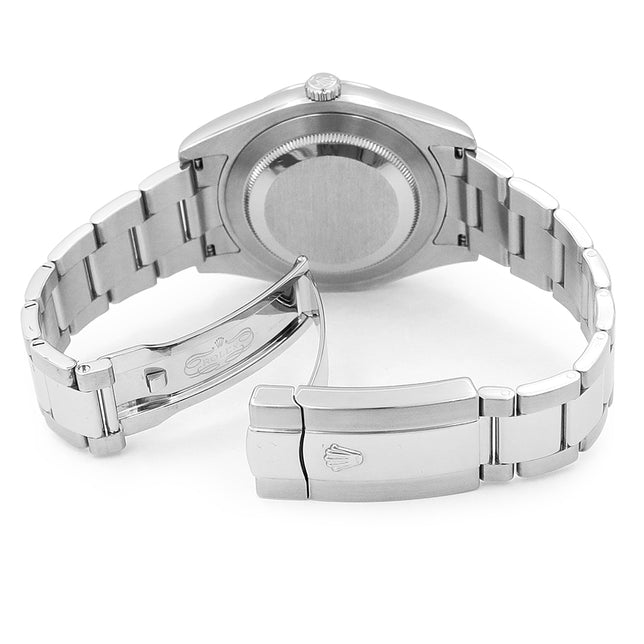 41mm Rolex Stainless Steel Datejust II Black Dial Watch