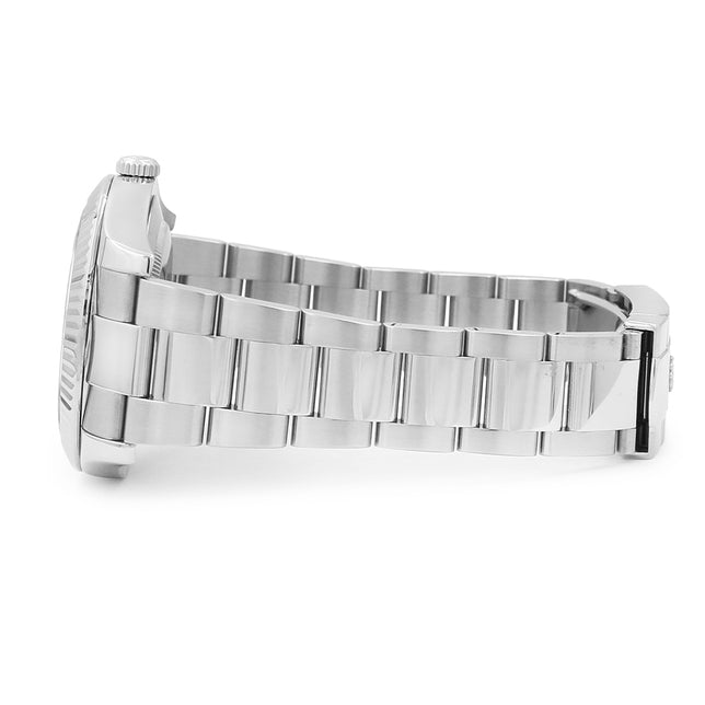 41mm Rolex Stainless Steel Datejust II Black Dial Watch