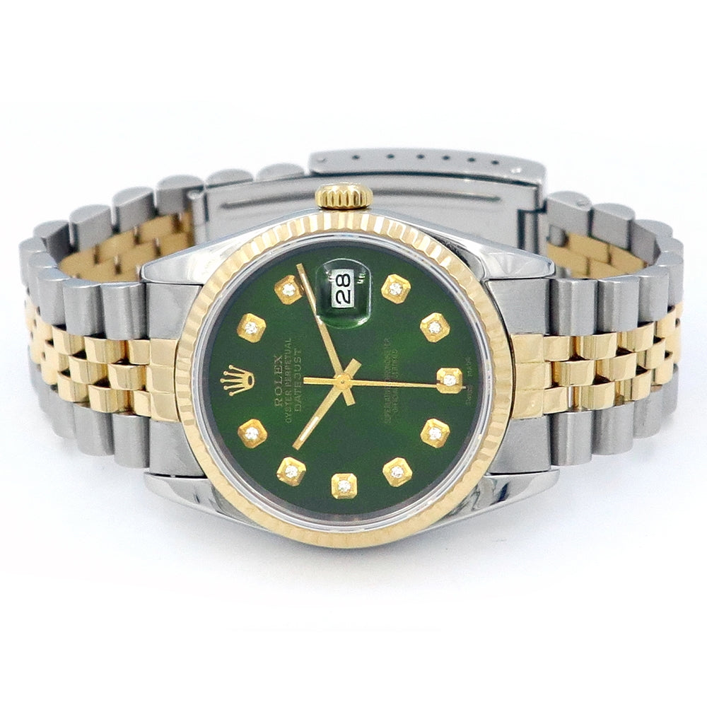 36mm Rolex Two tone Datejust Watch.