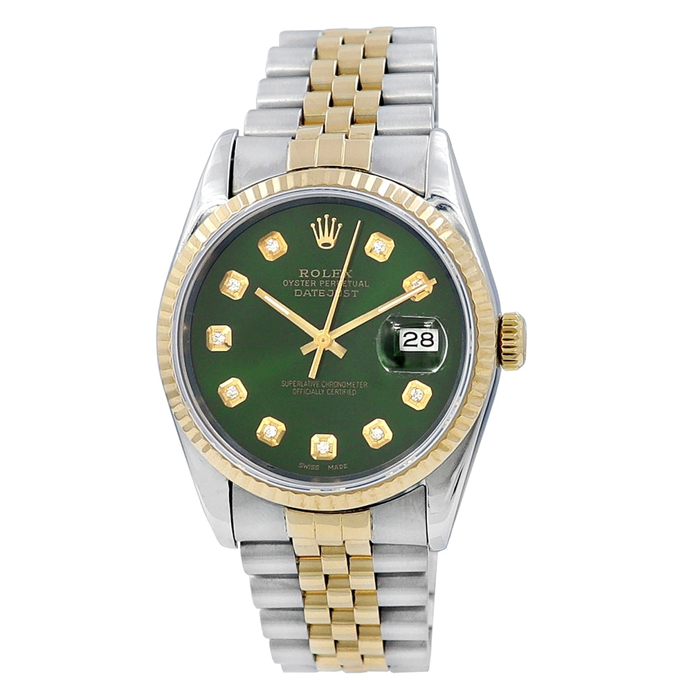 36mm Rolex Two tone Datejust Watch.