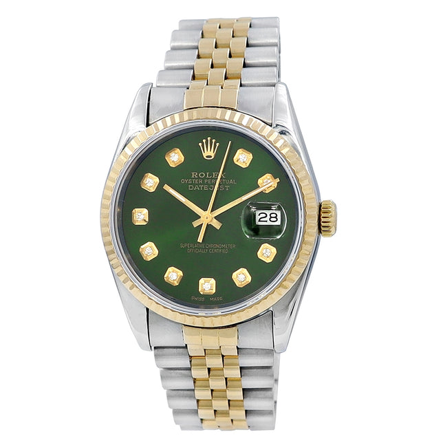 36mm Rolex Two tone Datejust Watch.