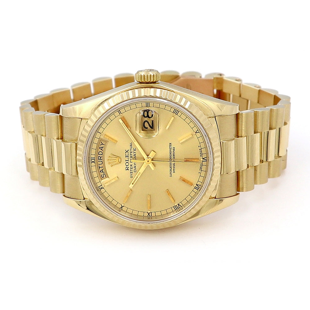 36mm Daydate Champagne Dial Watch