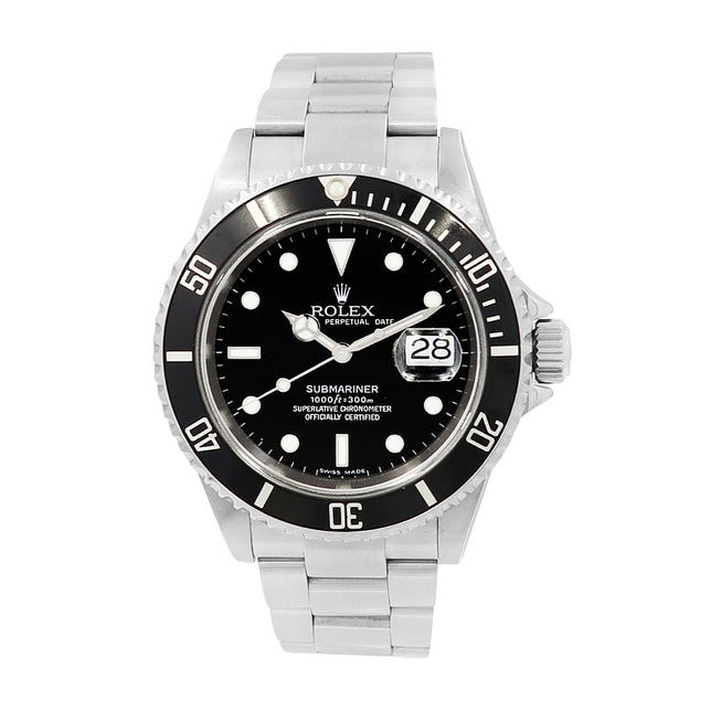 40mm Rolex Submariner Black Dial Watch