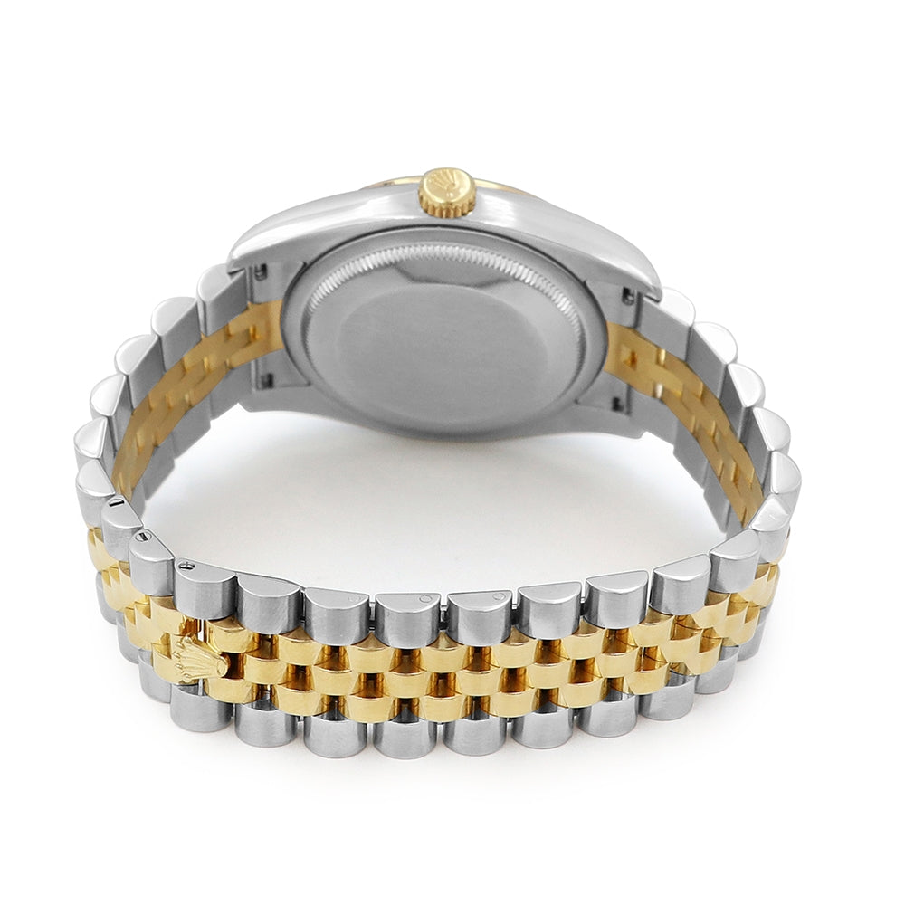 36mm Rolex 18k Yellow Gold and Stainless Steel Datejust Watch