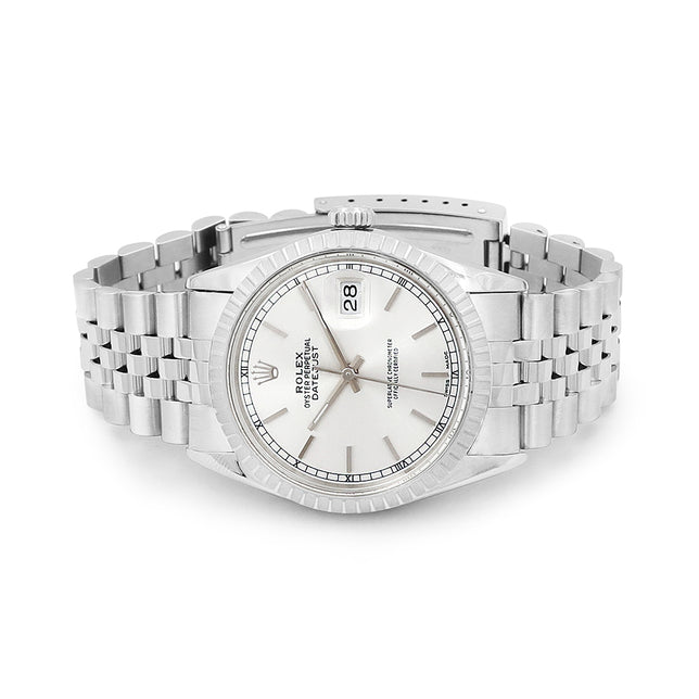 36mm Rolex Men's Stainless Steel Datejust Watch