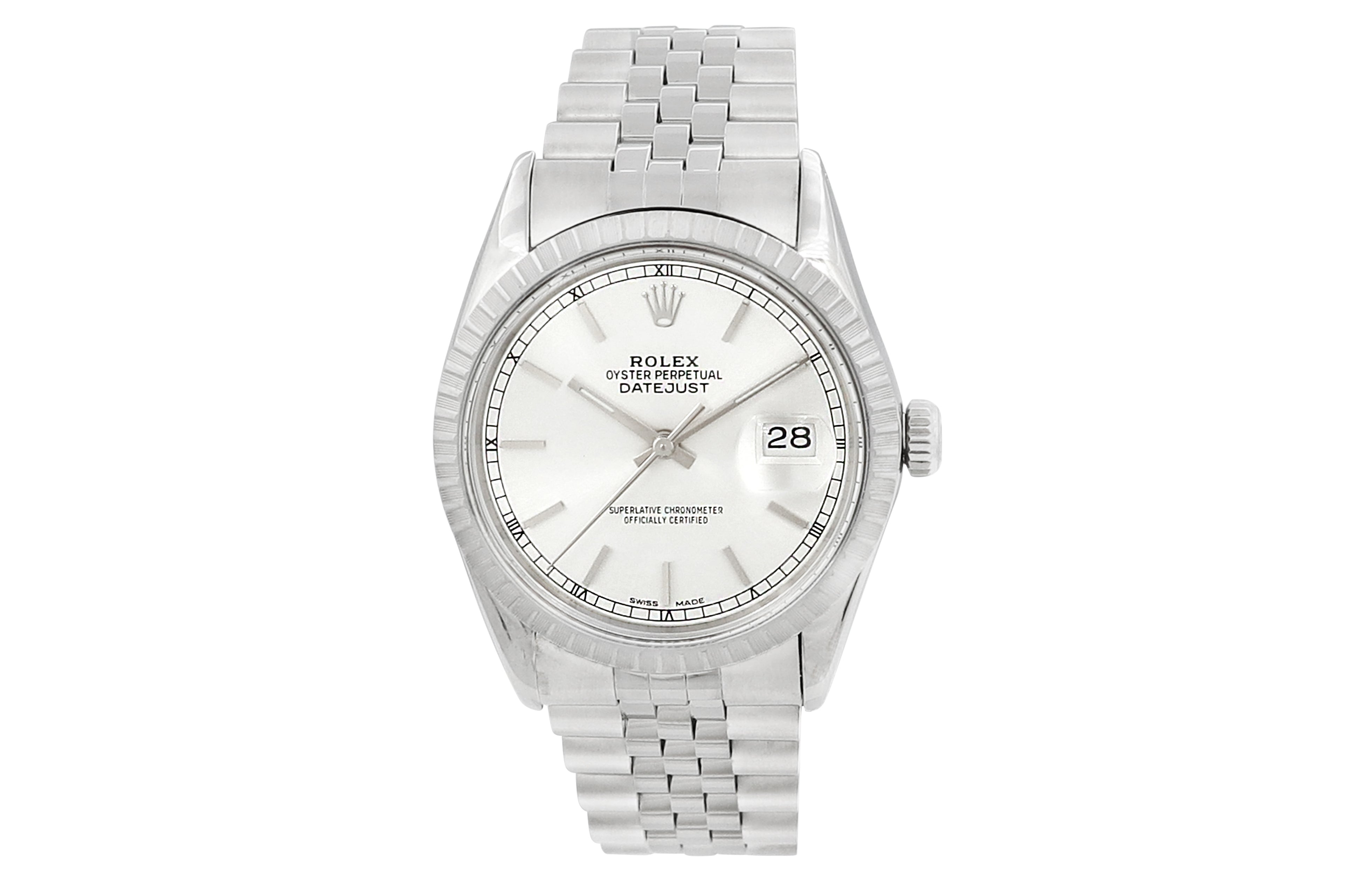 36mm Rolex Men's Stainless Steel Datejust Watch