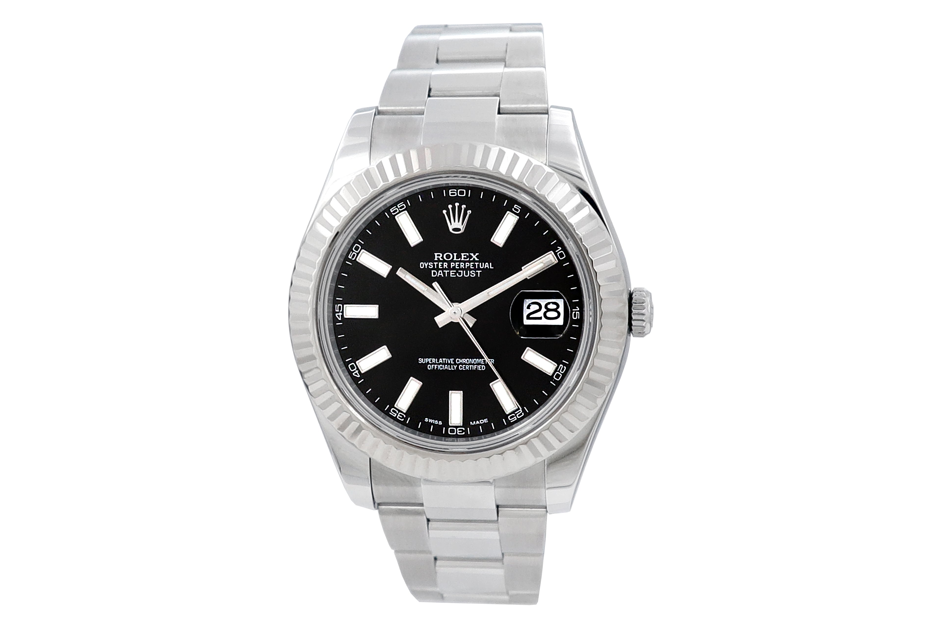41mm Rolex Datejust 41 Black Dial w/ Card 116334