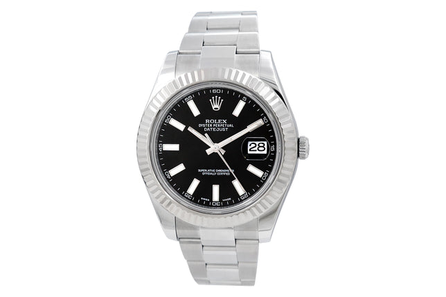 41mm Rolex Datejust 41 Black Dial w/ Card 116334