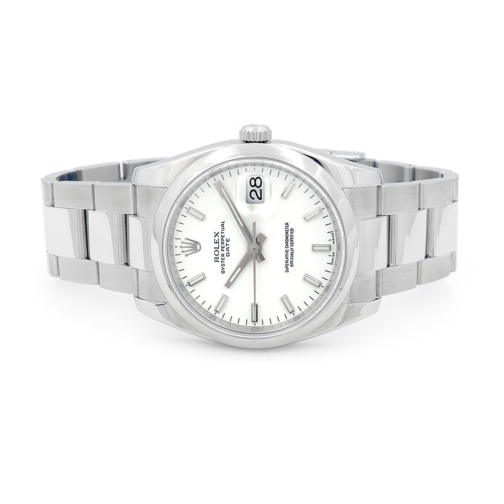 34mm Oyster Perpetual Date 115200 w/ Open Card