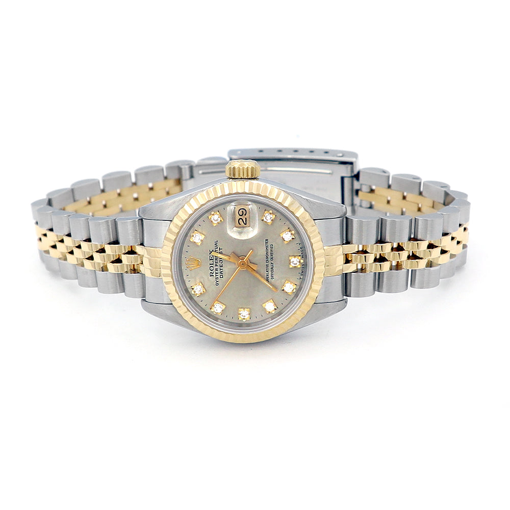 26mm Lady's Datejust Watch Silver 10R Jubilee Dial 69173