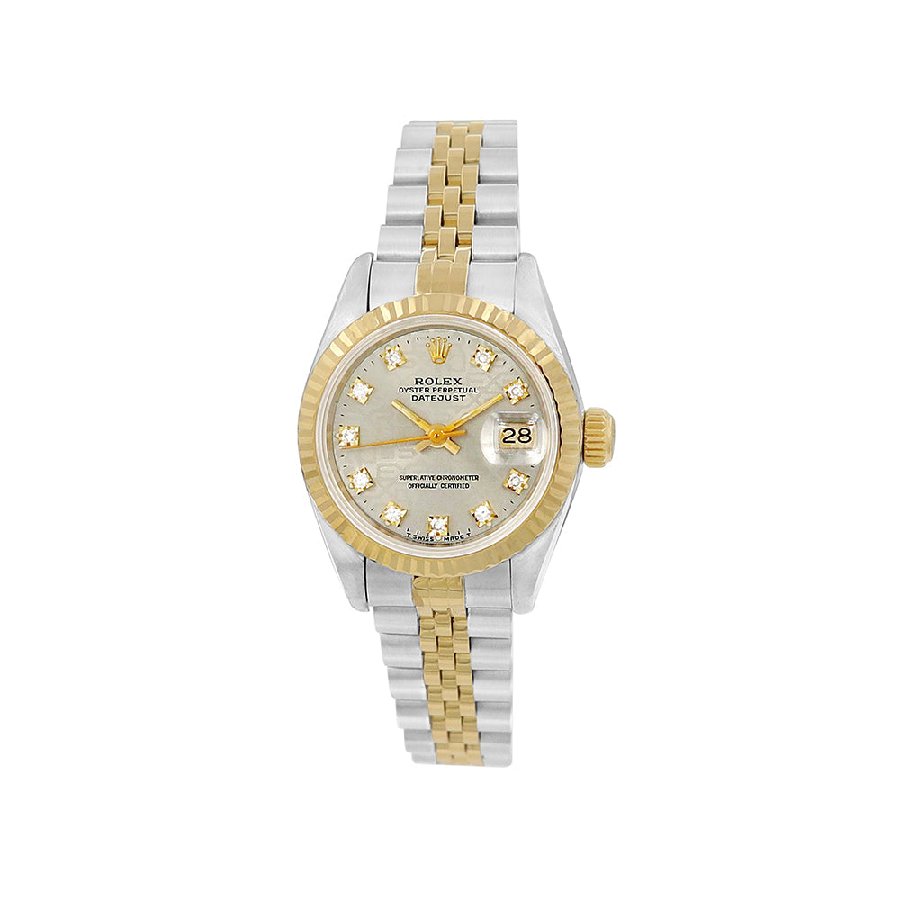 26mm Lady's Datejust Watch Silver 10R Jubilee Dial 69173