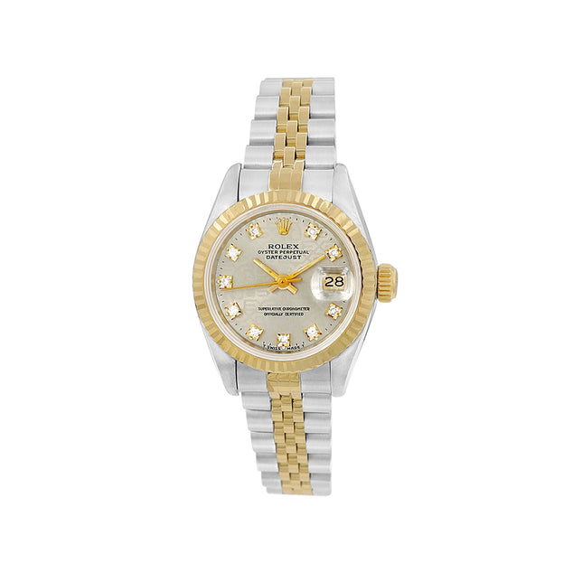 26mm Lady's Datejust Watch Silver 10R Jubilee Dial 69173