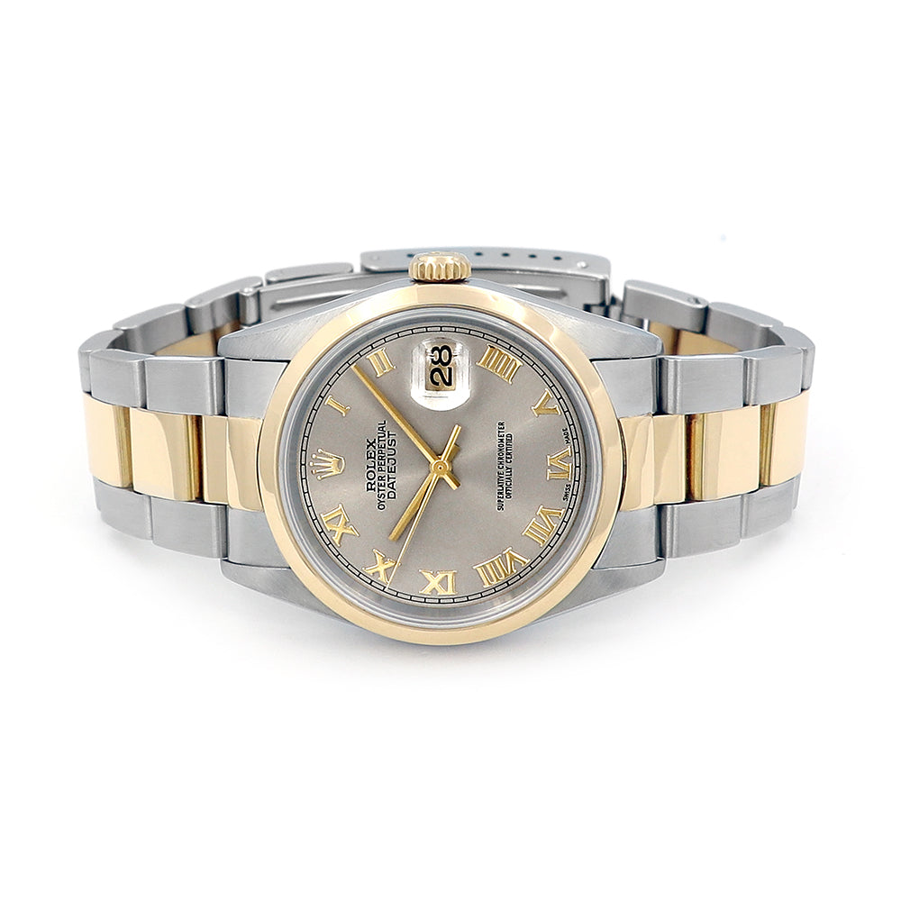36mm Rolex Datejust Watch w/ Card 16203