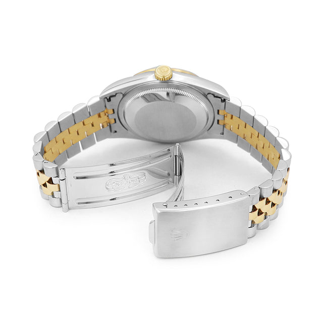 36mm Rolex Datejust Watch Champagne Dial 16233