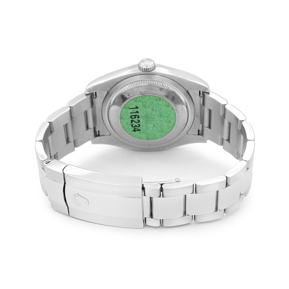 36mm Rolex Datejust Watch Grey Metallic Dial 116234