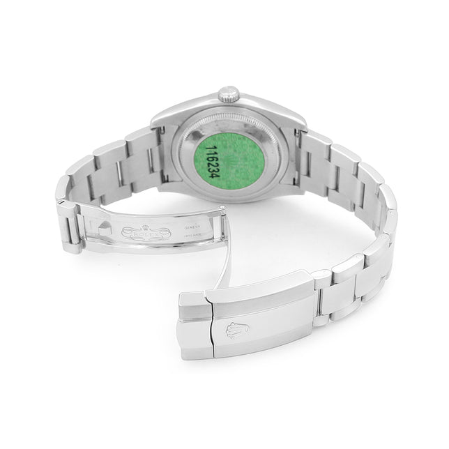 36mm Rolex Datejust Watch Grey Metallic Dial 116234