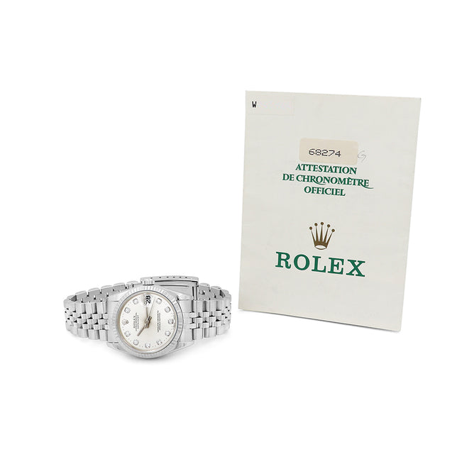 31mm Rolex Stainless Steel datejust Watch 68274
