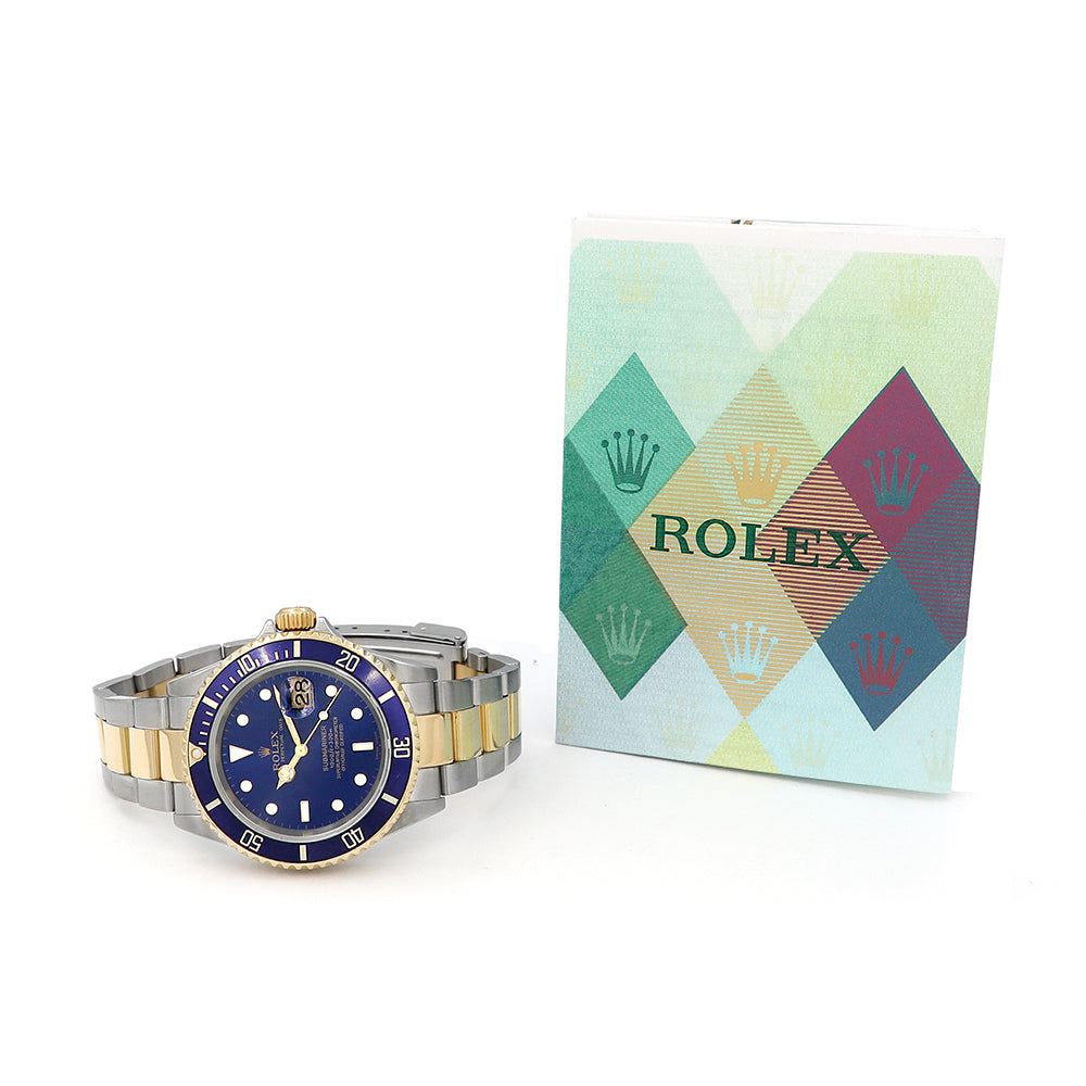 40mm Two tone Bluesy Submariner Watch 16613