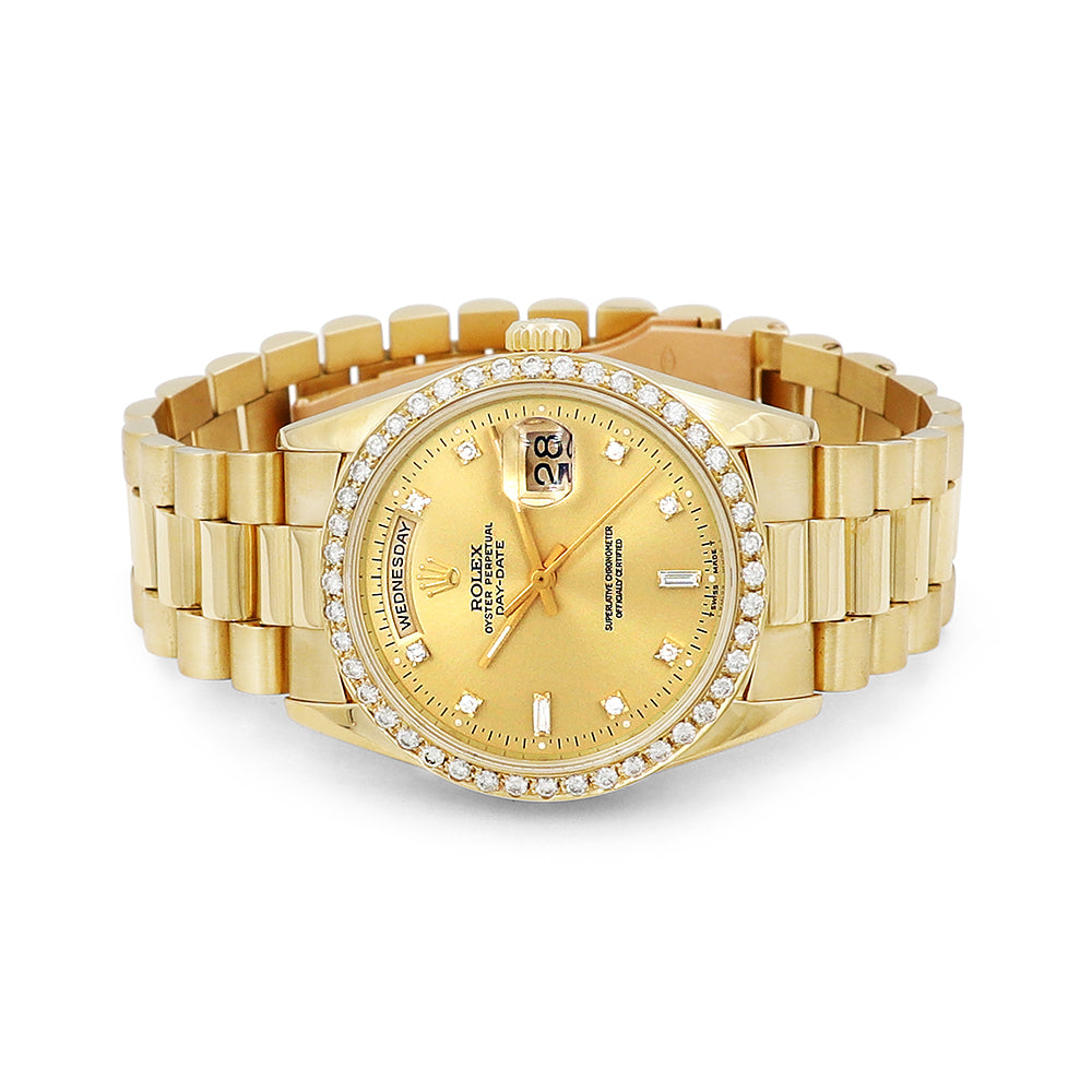 36mm 18k Yellow Gold Daydate Watch 18238