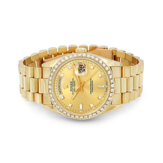 36mm 18k Yellow Gold Daydate Watch 18238