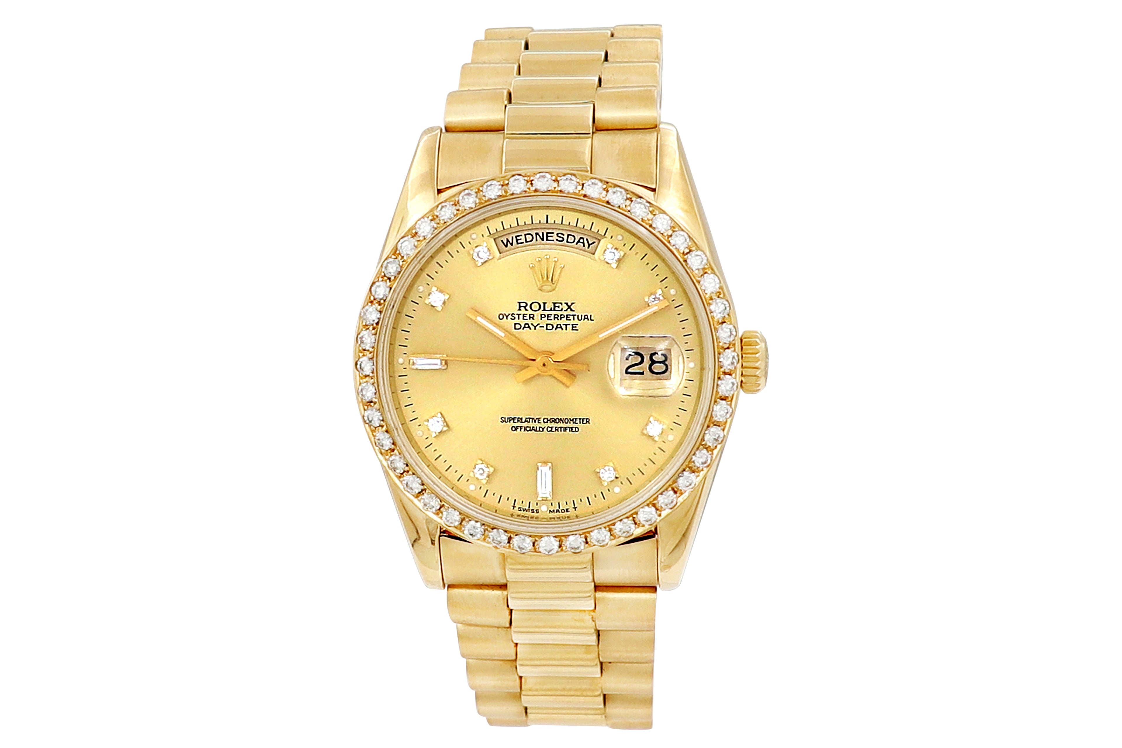 36mm 18k Yellow Gold Daydate Watch 18238