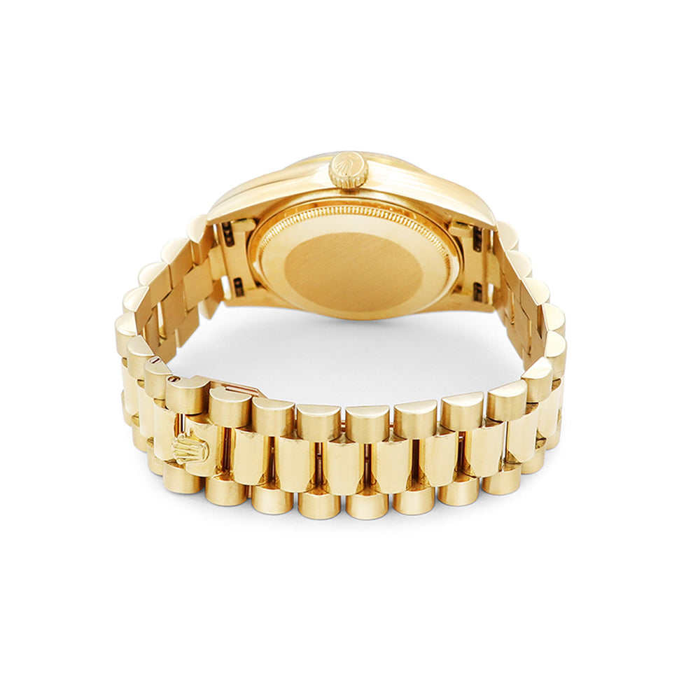 36mm Rolex 18k Yellow Gold Day-Date Watch