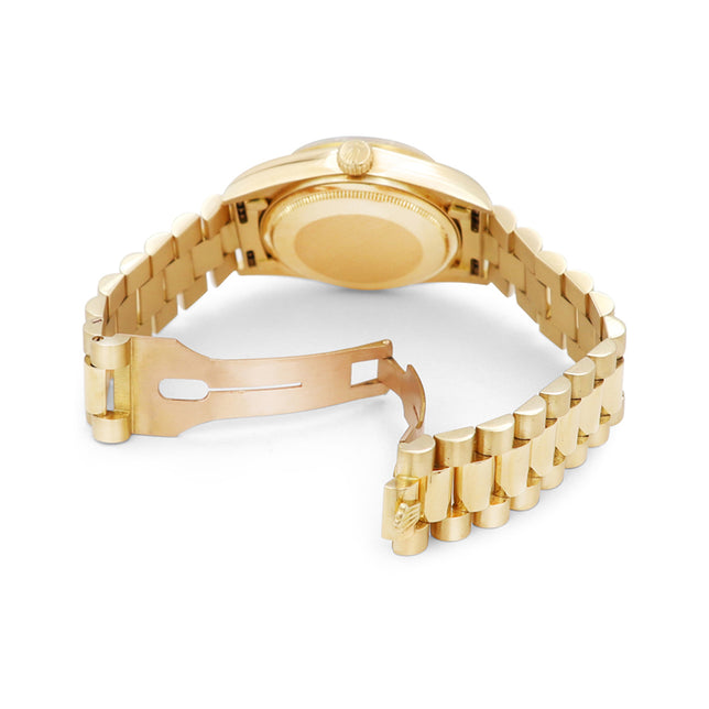 36mm Rolex 18k Yellow Gold Day-Date Watch