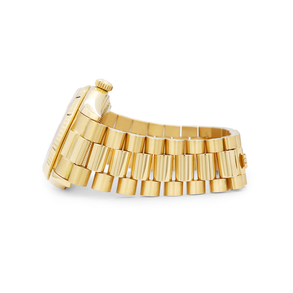 36mm Rolex 18k Yellow Gold Day-Date Watch